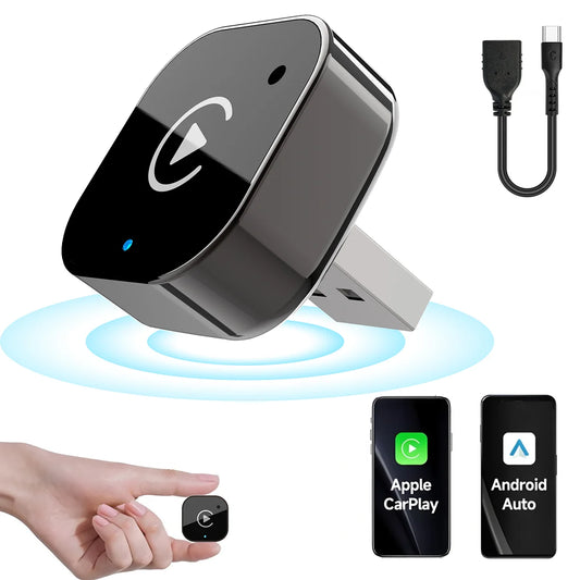 Kowankit 2In1 Wireless Carplay Adapter Android Auto Carplay Usb 2026 Plug & Play Car Dongle for Toyota Honda Ford Benz VW Nissan